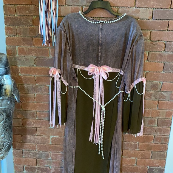 Halloween/Ren Faire brown and pink Dress - Picture 4 of 6